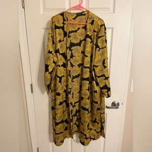 Boohoo Black and Yellow Duster